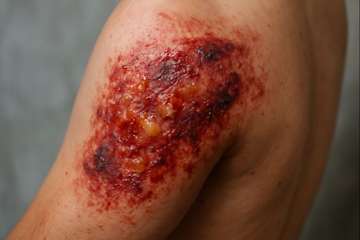 burn victim